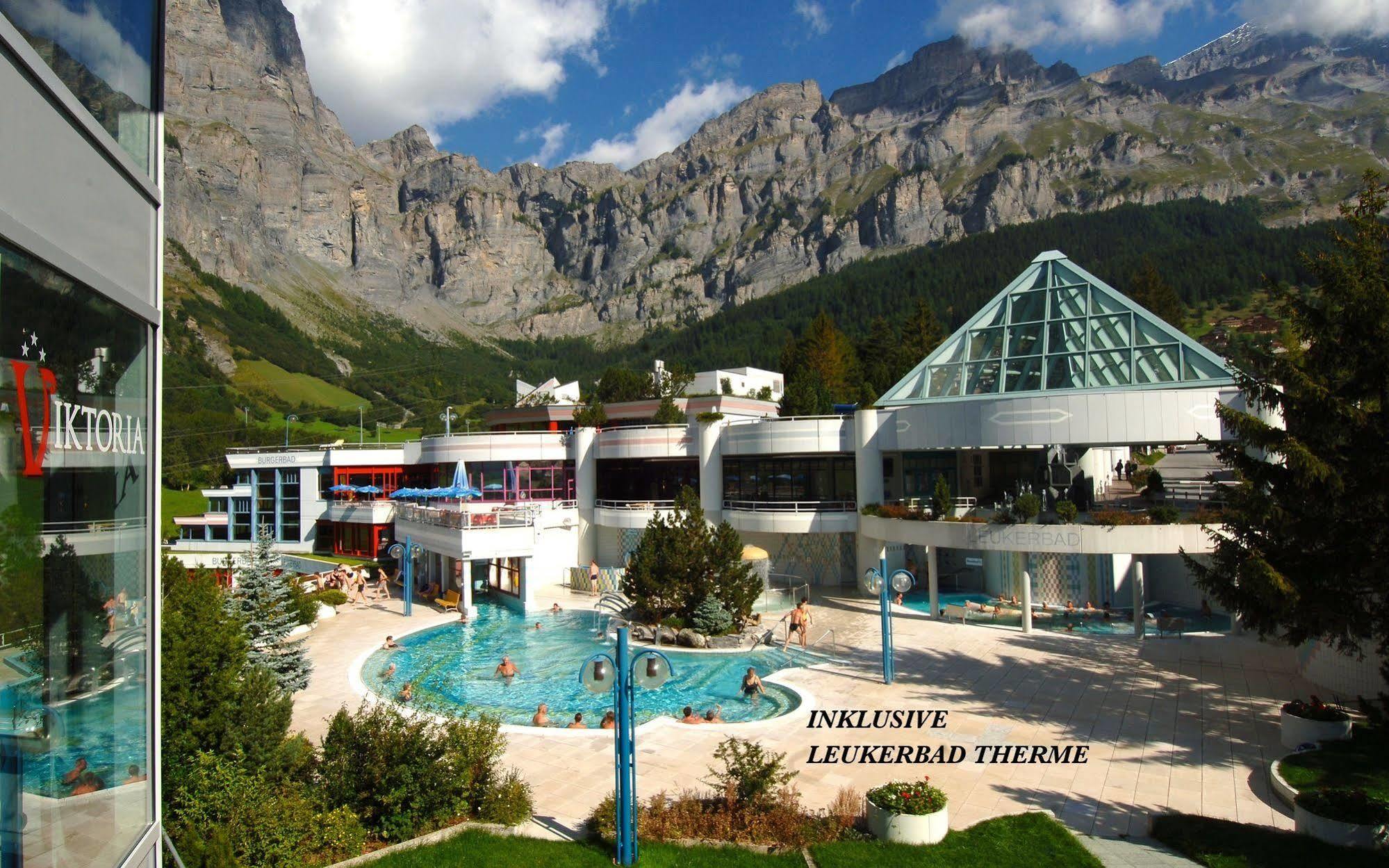 Hotel Viktoria-Leukerbad-Therme ภายนอก รูปภาพ